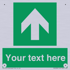 Safe condition Custom arrow up sign